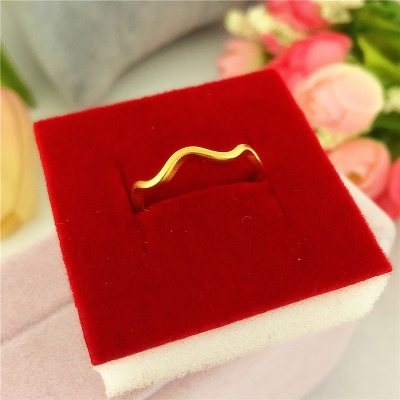 新款时尚网红活口戒指女仿越南沙金花朵蝴蝶结食指指环镀金不掉色送女朋友老婆情人节七夕生日礼物