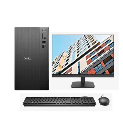 戴尔(DELL)ECT1250 商用办公台式机电脑主机 整机含键鼠套装 I3-14100 8G内存 512G固态硬盘 180W 大机箱 WIN11 配27英寸显示器