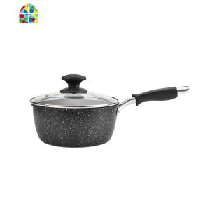 日式20CM奶锅不粘锅宝宝辅食锅汤锅油炸锅多功能电磁炉明火 FENGHOU [升级款加深]20cm奶锅(送锅盖+竹铲)