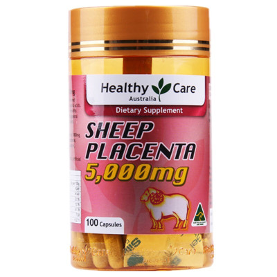 HealthyCare羊胎素胶囊100粒澳洲进口羊胎素精华软胶囊美容美颜除皱HC羊胎素