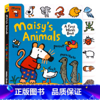 [正版]小鼠波波动物认知单词纸板书 英文原版绘本 Maisy's Animals 廖彩杏书单儿童自然认知动物单词启蒙学