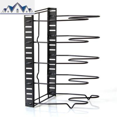 厨房置物架落地式多层家用加厚锅盖架菜板架子锅架子放锅架收纳架 三维工匠