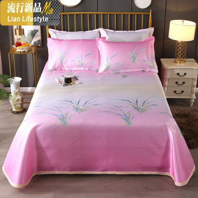 凉席1.8m床冰丝床单三件套1.5米可折叠1.2夏天单人学生宿舍席子 三维工匠凉席/凉枕