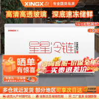星星(XINGX)303升深底岛柜商用冰柜 冷藏冷冻单温卧式展示柜 超市便利店雪糕饮料大容量展示柜SD/SC-303BE