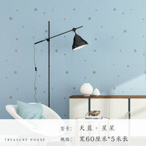 汐岩墙纸自粘卧室温馨壁纸防水pvc田园现代宿舍寝室墙贴纸家具翻新贴