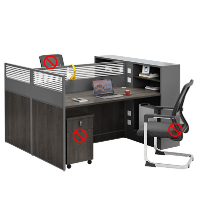 芙瑞塔办公桌 对面双人位 张