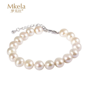 梦克拉 Mkela 珍珠手链 魅雪 手链 珍珠 淡水珍珠 近圆 送朋友 如图