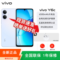 [全新]vivo Y6c 霞光蓝 4+128GB 双卡全网4G 八核芯 6500mAh长续航大电池 120Hz 15W智能手机