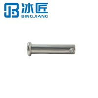 冰匠 304不锈钢销轴平头带孔圆柱销 支