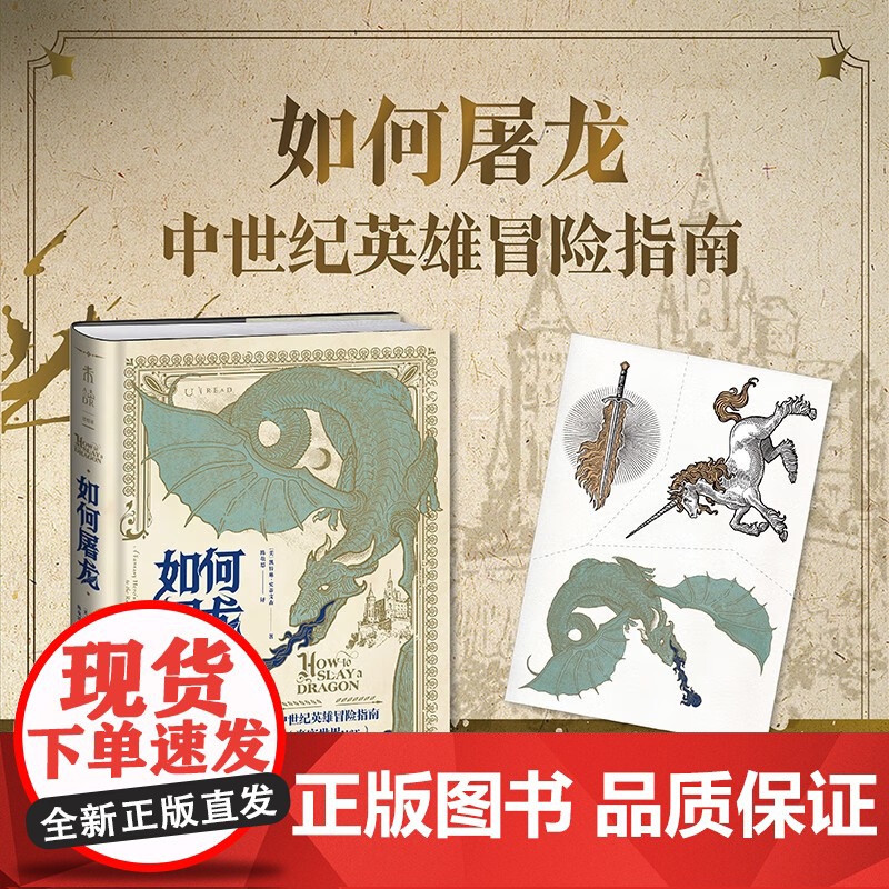 如何屠龙 中世纪英雄冒险指南 黑暗时代邪龙降临成为曙光吧英雄 凯特琳·史蒂文森著 RPG角色扮演互动历史书