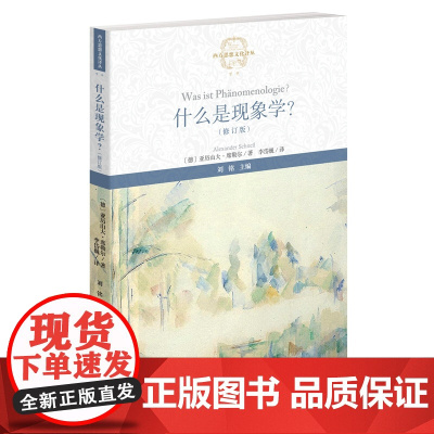 什么是现象学?(修订版)(西方思想文化译丛)