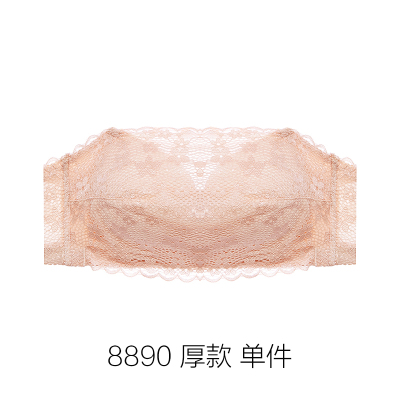 HLCOMAN加厚婚纱照特厚文胸10cm超厚聚拢8cm一字肩抹胸无肩带内衣女小胸9抹胸