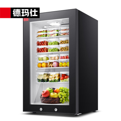 德玛仕DEMASHI食品留样柜学校幼儿园食堂用水果蔬菜留样保鲜冷藏展示柜LG-90YL[海拔1000米以上勿拍]