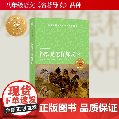 钢铁是怎样炼成的 小译林中小学阅读丛书 初高中八年级下阅读书目苏联长篇小说经典名著书籍随书附赠语文名师精讲精练资料