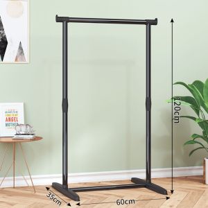 家时光 晾衣架单杆式落地简易网红衣帽架晾衣杆室内晒衣架卧室衣服架子网红晾衣架