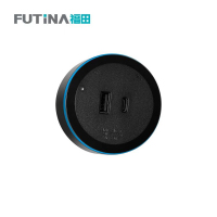 福田 轨道插座 明装滑动轨道插座移动电力滑轨开关导轨插座 A+C 单位:个