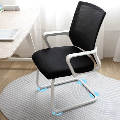 质凡现代简约课桌椅网布透气弓形椅 500*520*910mm