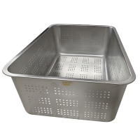 金迪乐厨房不锈钢漏盆长方形滤盆洗菜筛冲孔沥水盆