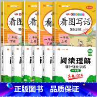 [2本]阅读真题+看图写话[上册] 小学二年级 [正版]阅读理解专项训练书一年级三四五六二年级上册下册课外阅读理解强化看