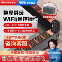 格力踢脚线取暖器家用电暖器可折叠移动地暖电暖气片浴室防水干衣防烫 NDJA-X6022B[1.76米WiFi智控]