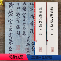 [正版]共2本赵孟頫尺牍选12彩色放大本中国著名碑帖繁体旁注孙宝文赵松雪赵体墨迹手札赵孟俯行草书毛笔字帖书法贴上海辞书