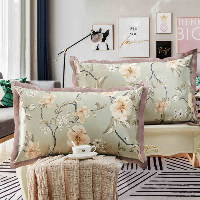 夏天单个丝枕套凉席枕头套74x48cm双面可用单人枕芯套