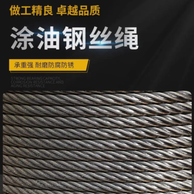 油丝绳 直径10mm6*19结构配卡扣10个100米/卷