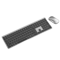 优诗提念YSTN-JPTZ充电式三模蓝牙键盘鼠标套装(计价单位:套)金属灰