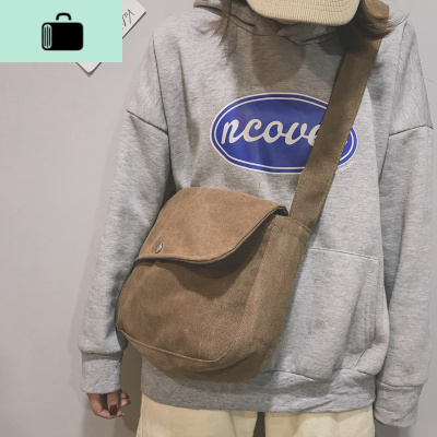 休闲原宿帆布包袋男女复古学生ulzzang港风ins潮工装风单肩斜挎包NEW LAKE女士单肩包
