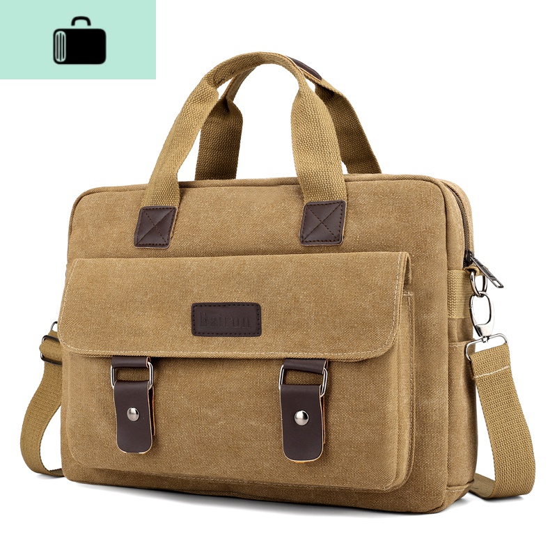 帆布挎包男士休闲商务邮差包男背包大容量手提单肩斜挎包NEW LAKE男士斜挎包