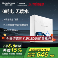 汉斯顿/Hunsdon[国家补贴]净水器家用厨房自来水过滤器厨下式无桶大流量净水机320EY 120L/H不用电无废水