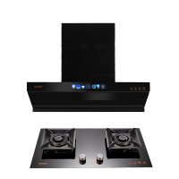 Haotaitai好太太烟灶套装XE02+X402L天然气 27m³大风量变频电机 烟灶联动5.2kW大火力左右双定时