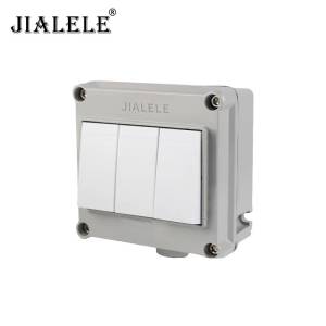 JIALELE 墙壁开关插座 明装 十孔 个
