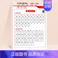 [一年级下册]小学语文默写纸 [正版]小学生一年级语文默写纸二年级三下册看拼音写生字词语同步人教版每日一练拼音默写本练习
