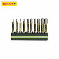 波斯(BOSI) 荧光系列10件6.3mm单头六角风批咀 H1.5-H8.0 套