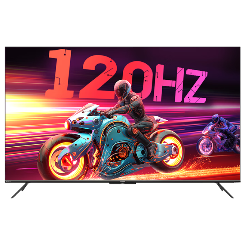 康佳电视55E9HE 3+32GB 120Hz 护眼游戏电视 4K超清全面屏投屏 智能语音液晶平板电视机 55英寸
