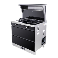 Fardior法迪欧集成灶消毒一体灶侧吸抽油烟机烟灶套装燃气灶钢化玻璃台面液化气JJZY-90X04R