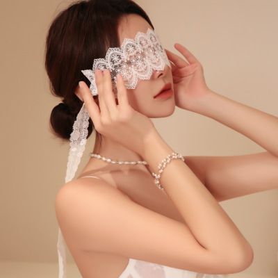 长夜漫漫情趣内衣女性感蕾丝镂空眼罩系带情趣配饰一件4018