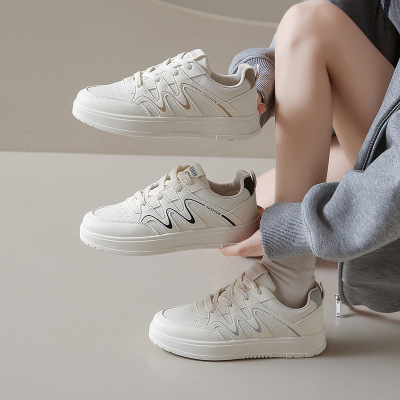 秋季新款透气ins韩版皮面鞋女学生街拍跑步运动休闲鞋_1_850