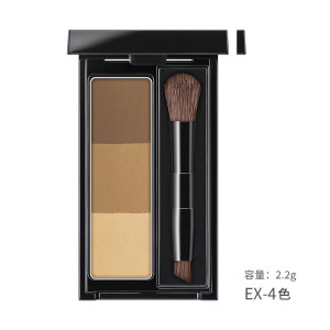 嘉娜宝(Kanebo) 凯特KATE立体三色眉粉 粉质细腻轻松上色不易晕染眉粉EX-4棕色系 2.2g/盒
