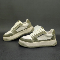 男生厚底板鞋男款潮鞋欧洲站男鞋男士脏脏鞋夏季透气运动休闲鞋男