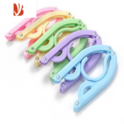 三维工匠10个旅游便携折叠衣架出差宿舍家用多魔术户外晾衣架塑料创意