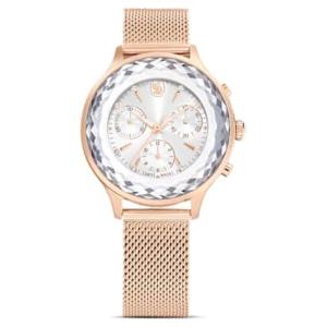 施华洛世奇(SWAROVSKI)女士石英腕表镀金镶钻奢华运动时尚多功能防水手表