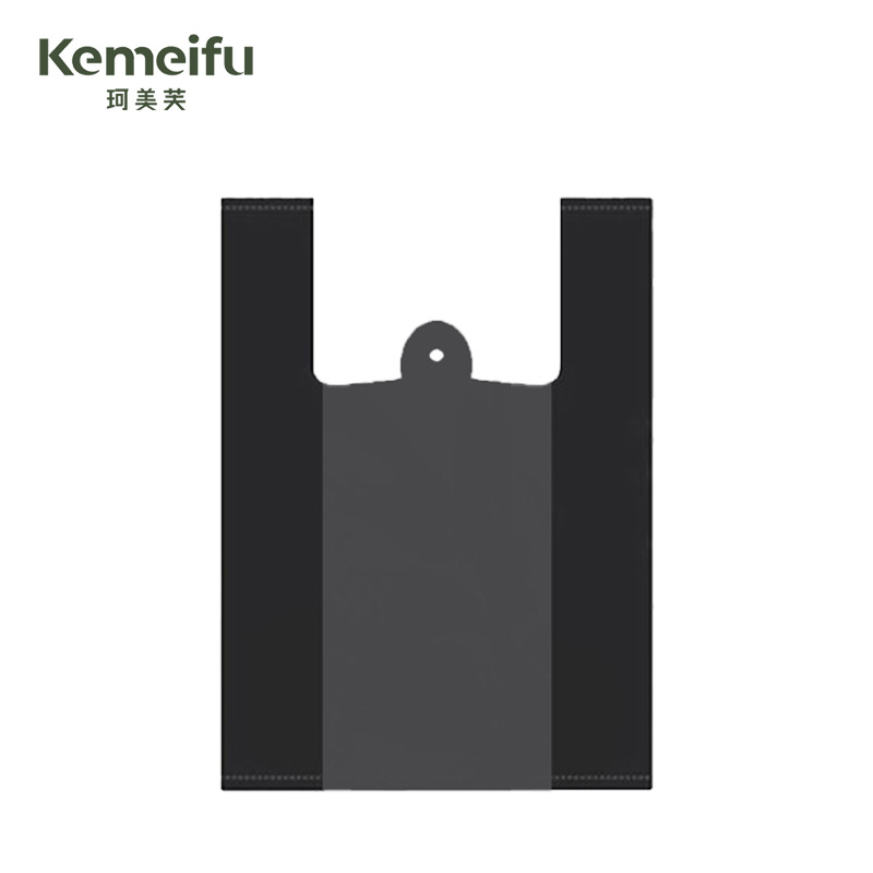 珂美芙 黑色背心加厚塑料袋垃圾袋 65*100cm 50个/包