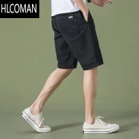 HLCOMAN短裤男士夏季新款潮牌中裤男生宽松休闲潮流新品外穿工装五分裤子