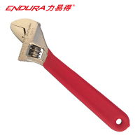 力易得(ENDURA)10英寸沾塑柄防滑活扳手 带刻度活动扳手 E2013