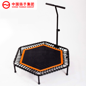 扬子(YANGZI)六角圆形蹦床健身床成人健身房商用六边形弹力超静音带扶手跳床 六角型