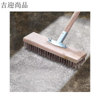 吉迎尚品 不锈钢丝地板刷去油污钢丝拖把 多规格 把