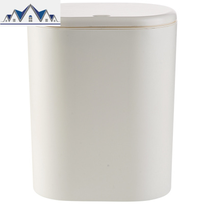 按压式夹缝垃圾桶家用厨房小纸篓客厅卧室卫生间带盖垃圾筒 三维工匠