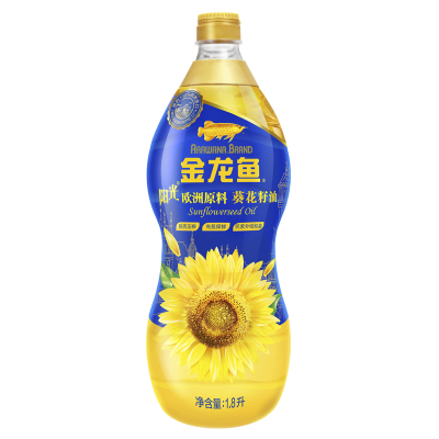 金龙鱼阳光葵花油1.8L食用油葵花籽油桶装新老包装随机发货